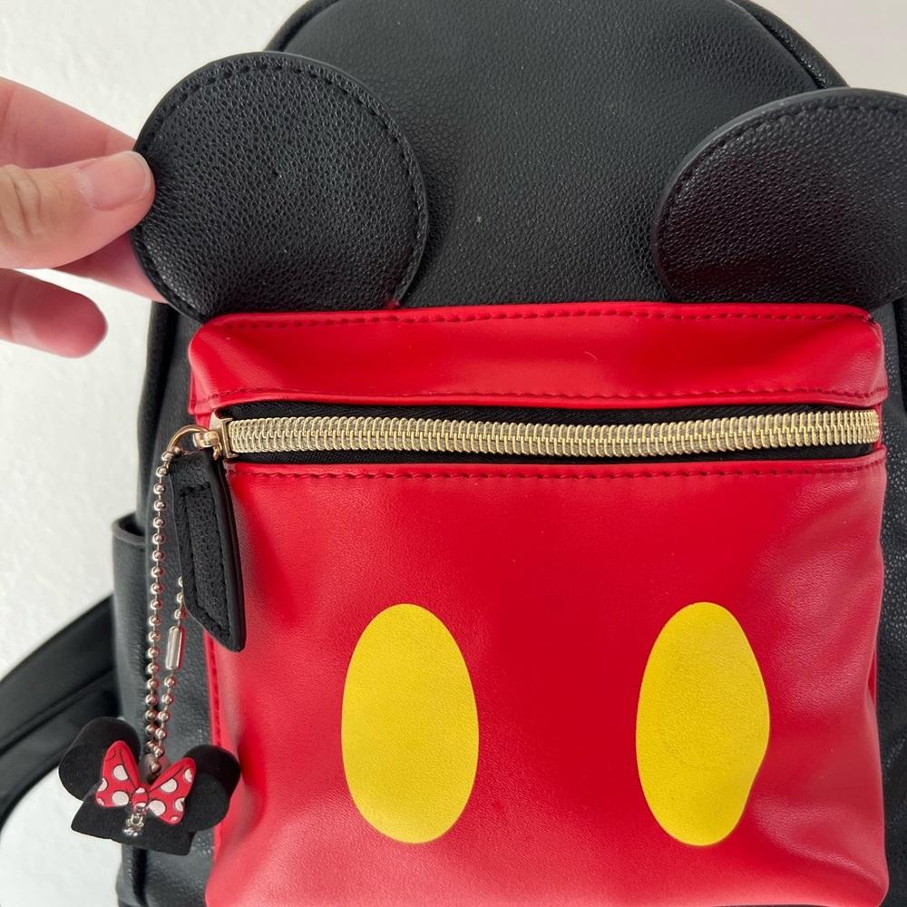 Disney Dani By Danielle Nicole Black Mickey Mouse Mini‎ Backpack With Mouse Ears - Picture 2 of 13